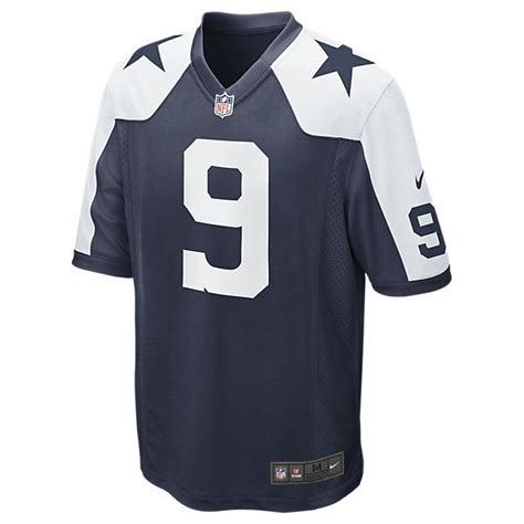 dallas cowboys tony romo 9 nike game replica throwback jersey|where is tony romo today.